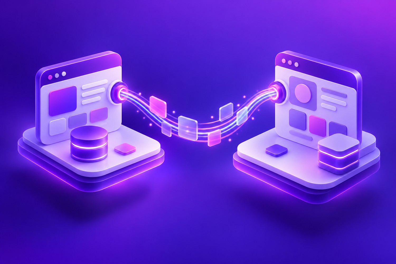 Qué es una API: dos aplicaciones intercambiando datos